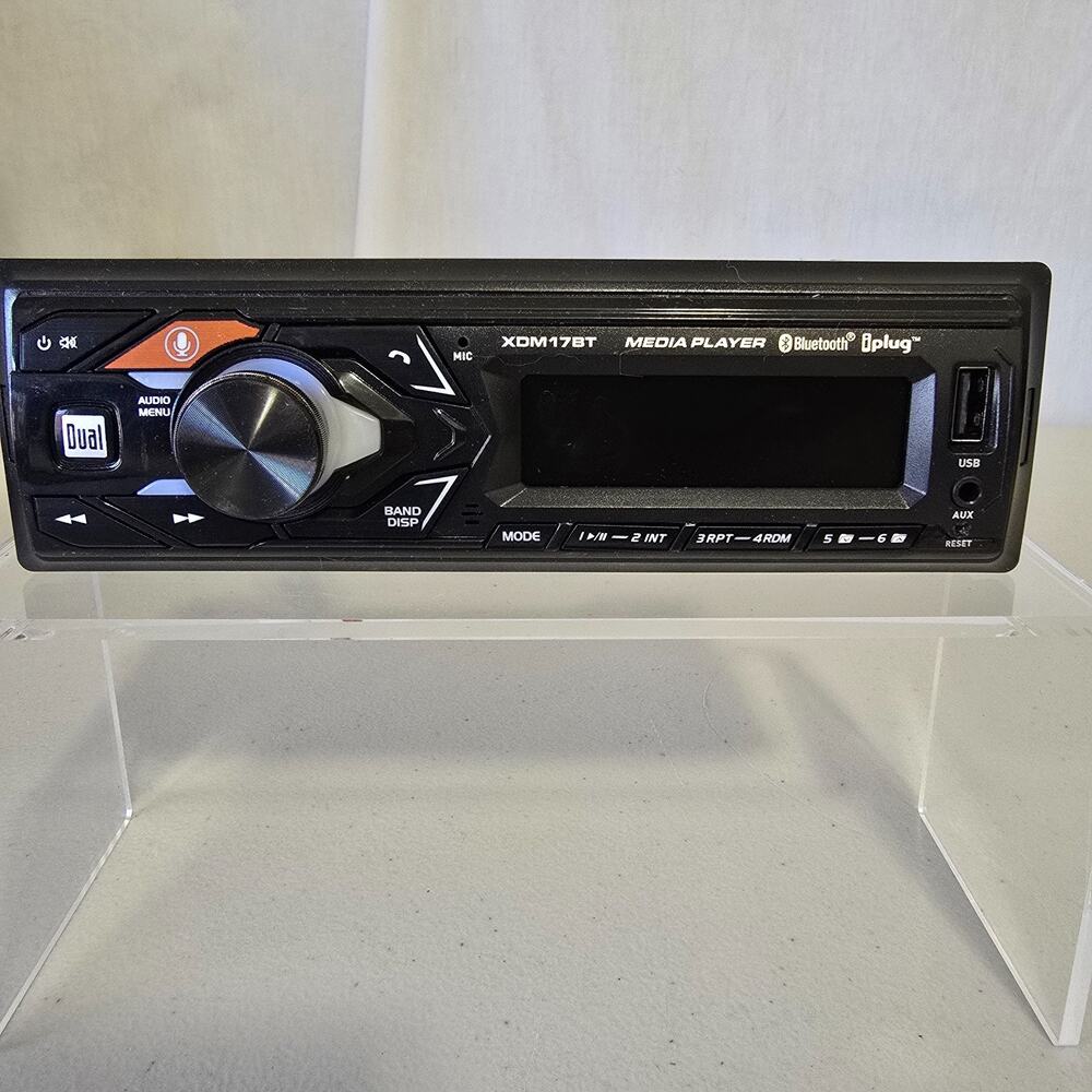 Dual Electronics XDM17BT Bluetooth Media Player w/USB Single DIN Car Stereo